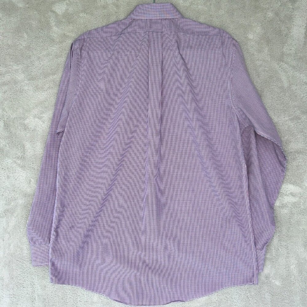 Brooks Brothers Regent Long Sleeve Button Up Dress Shirt Men 16/34 Red Plaid - Picture 6 of 8